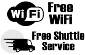 Free Wi-Fi/ Shuttle Service